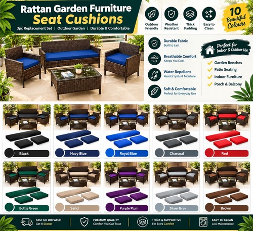 3pc rattan garden furniture - rattan,
