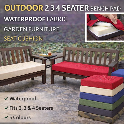 Outdoor seater bench pad - seater,