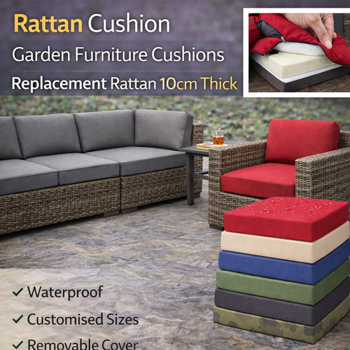 Rattan cushion garden - cushion,