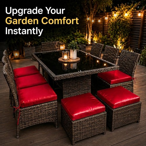 12pc rattan garden furniture - 12pc,