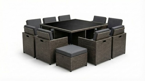 16pc rattan garden - rattan, furniture