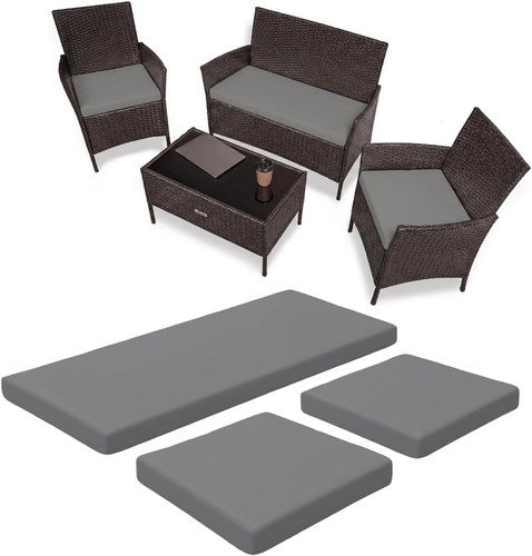 3pc rattan garden furniture - rattan,